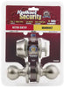 Kwikset Polo Satin Nickel Entry Lock and Single Cylinder Deadbolt 1-3/4 in.