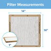 Filtrete 14 in. W X 14 in. H X 1 in. Synthetic 2 MERV Flat Panel Filter 2 pk (Pack of 24)