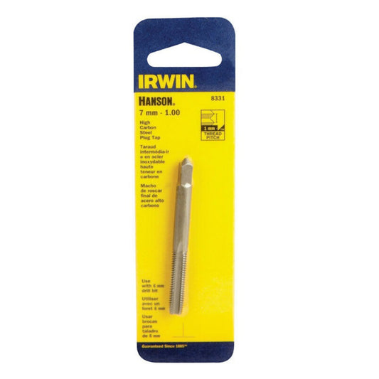Irwin Hanson High Carbon Steel Metric Plug Tap 7 - 1.00 mm 1 pc