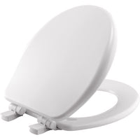Mayfair Slow Close Round White Enameled Wood Toilet Seat - Open Box