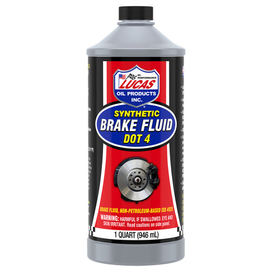 Lucas Oil Products DOT 4 Brake Fluid 1 qt (Pack of 6)