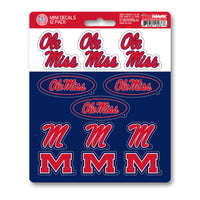 University of Mississippi (Ole Miss) 12 Count Mini Decal Sticker Pack