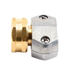 Gilmour 3/4 in. Brass/Zinc Threaded Female Clamp Coupling