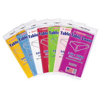 Diamond Visions Assorted Plastic Disposable Tablecloth 54 in. 108 in. (Pack of 48)