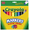 Crayola Classic Assorted Broad Tip Markers 10 pk