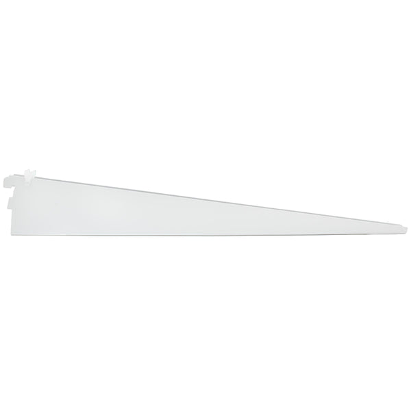 20" Double Track Shelf Bracket for Wire Shelf - White