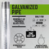 STZ Industries 1/2 in. MIP each X 1/2 in. D MIP Galvanized Steel 7 in. L Nipple