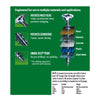 SPAX No. 8 x 3/4 in. L Phillips/Square Flat Head Zinc-Plated Steel Multi-Purpose Screw 35 each