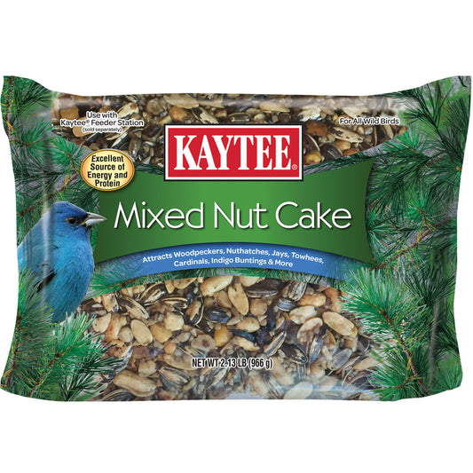 Kaytee Songbird Shelled Peanuts Mixed Nut Cake 2.13 lb