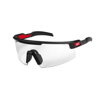 Milwaukee Wrap Around Safety Glasses Clear Lens Black Frame 1 pair
