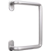 National Hardware Troy Satin Nickel Silver Steel Pull Handle 1 pc