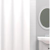 Zenna Home 72 in. H X 70 in. W White Solid Shower Curtain Liner PEVA