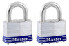 Master Lock 1-1/2 in. H X 7/8 in. W X 2 in. L Steel 4-Pin Cylinder Exterior Padlock - Open Box