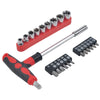 Steel Grip Screwdriver Bit Set Chrome Vanadium Steel 22 pc