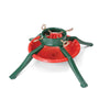 Jack-Post Powder-Coated Red & Green Steel 4-Legs Christmas Tree Stand for Up to 7 ft.