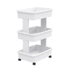 Starplast White Storage Tote w/Wheels 27.2 in. H X 12.5 in. W X 17.4 in. D (Pack of 2)