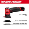 Milwaukee M12 3.75 in. L X 3.625 in. W Aluminum Oxide Assorted Grit Sanding Sheet