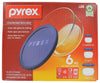 Pyrex 6010170 6 Piece Round Bake 'N Store Bowl Set (Pack of 3)