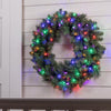Celebrations Platinum 36 in. D LED Prelit Multicolored Mixed Pine Christmas Wreath