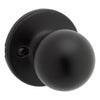 Kwikset Polo Matte Black Passage Knob 1-3/4 in. - Open Box