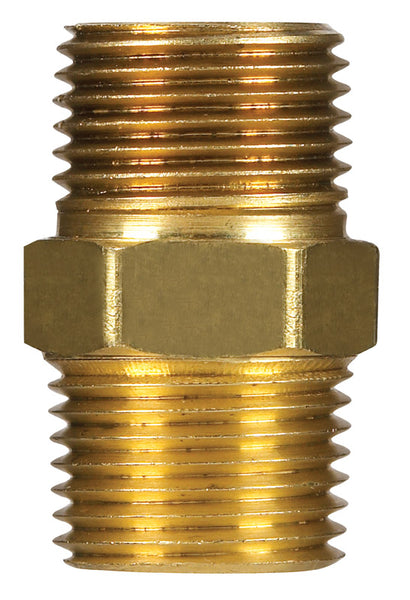 Boquilla hexagonal de latón amarillo JMF de 3/8 pulg. MPT (paquete de 10)