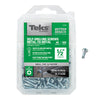 Teks No. 8  x 1/2 in. L Phillips Pan Head Zinc-Plated Steel Sheet Metal Screws 300 pk