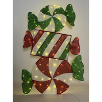 Celebrations Tinsel Stacking Candy 47.5 in. Yard Decor
