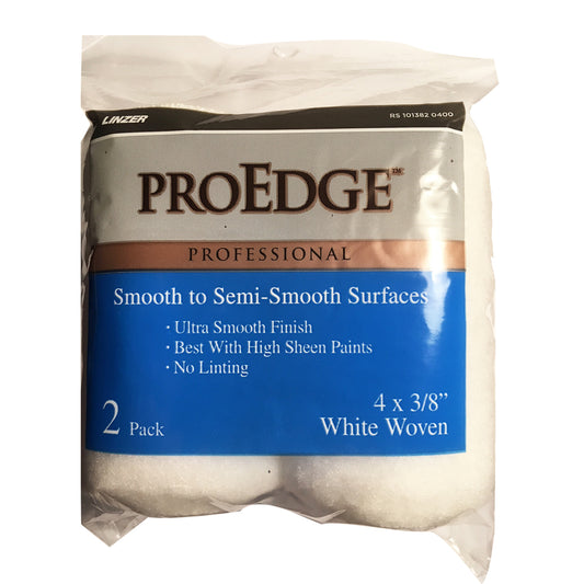 Linzer ProEdge Woven 4 in. W X 3/8 in. S Trim Paint Roller Cover 2 pk (Pack of 6)