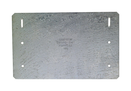 Simpson Strong-Tie ZMax 8 in. H x 5 in. W 16 Ga. Galvanized Steel Nail Plate Zmax (Pack of 25)
