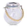 Feit Electric 5 in. Glass Crackle Jar Hanging Lantern Clear (Pack of 3)
