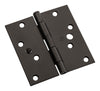 National Hardware 4 in. L Black Door Hinge (Pack of 5)