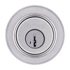 Kwikset SmartKey Security Satin Chrome Metal Single Cylinder Deadbolt