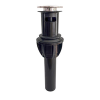 Keeney 1-1/4 in. Brushed Nickel Plastic Push Button Drain with Overflow - Open Box