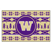 University of Washington Holiday Sweater Rug - 19in. x 30in.
