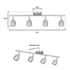 Westinghouse Borgata Brushed Nickel Silver 4 lights Pendant Light