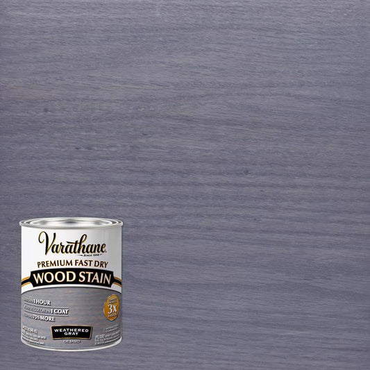 Varathane Premium Weathered Gray Oil-Based Fast Dry Wood Stain 1 qt