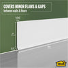 M-D Building Products 4 in. H X 0.08 in. W X 60 ft. L Dry Back Snow White Vinyl Wall Base