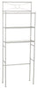 Zenna Home 64.6 in. H X 23.6 in. W X 10.37 in. L Satin Nickel Silver Space Saver