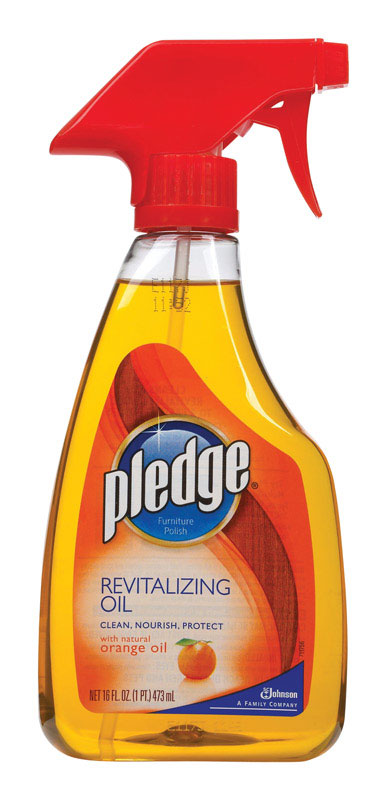 SC Johnson Pledge Orange Scent Revitalizing Oil Furniture Polish Spray 16 fl. oz. (Pack of 6)