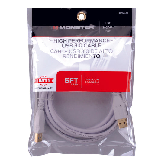 Monster Just Hook It Up 6 ft. L USB Cable