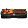 Hamilton Beach Black Plastic Nonstick Surface Electric Griddle/Grill 180 sq in