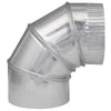 Imperial Manufacturing 5 in. Dia. x 5 in. Dia. Adjustable 90 deg. Galvanized Steel Elbow Exhaust (Pack of 8)