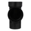 Charlotte Pipe 2 in. Hub X 2 in. D Hub ABS Sanitary Street Tee