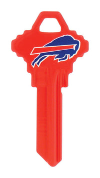 Hillman Buffalo Bills Painted Key House/Office Universal Key Blank Single sided (Pack of 6)