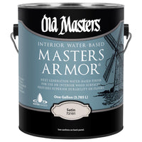 Old Masters Masters Armor Satin Clear Water-Based Floor Finish 1 gal. (Pack of 2)
