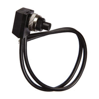 Jandorf 6 amps Single Pole Push Button Appliance Switch Black 1 pk