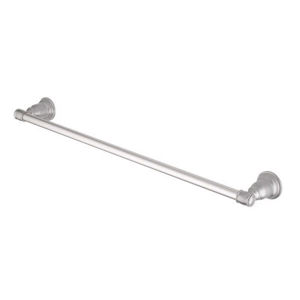OakBrook Collection Traditional Brushed Nickel Towel Bar 24 in. L Die Cast Zinc