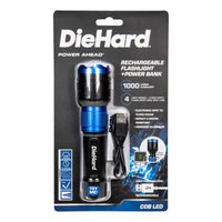 Dorcy DieHard 1000 lm Black/Blue LED Flashlight Power Bank - Deal of The Week