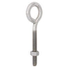 Hampton 5/16 in. x 4 in. L Stainless Steel Eyebolt Nut Included (Pack of 5)