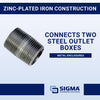 Sigma Electric ProConnex 1/2 in. Dia. Zinc-Plated Steel Threaded Nipple For Rigid/IMC 1 pk